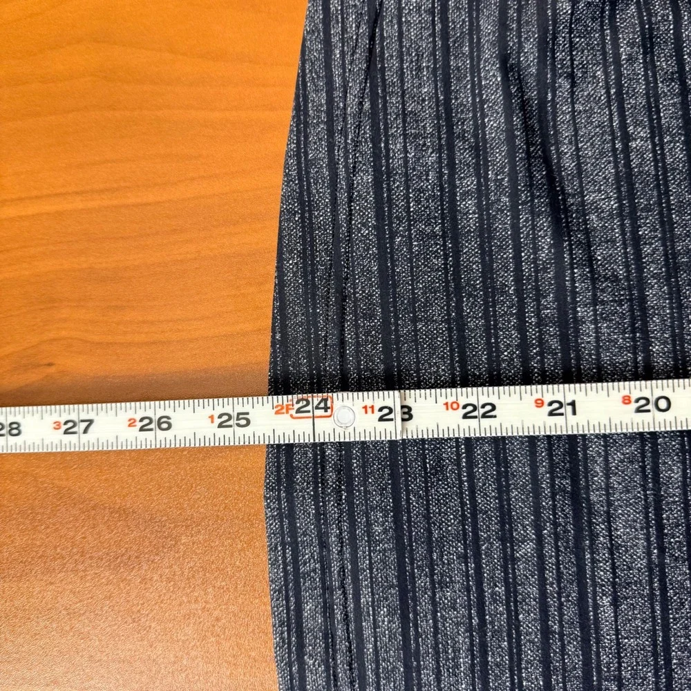 Lululemon Cool Striped Racerback Tank Top Black Gray Womens